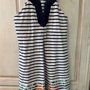 Tommy Bahama Navy and White Striped Dress